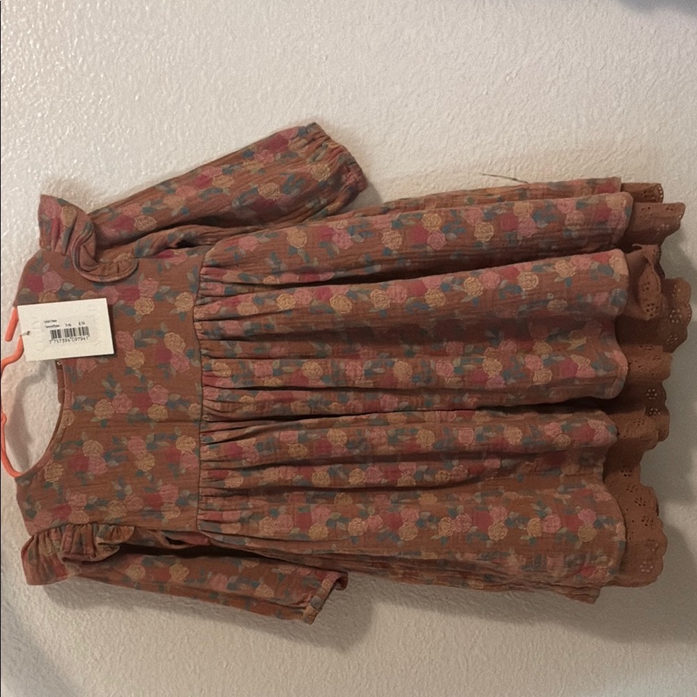 Floral Patterned Kids Dress